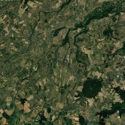 Vue aérienne des environs de Aire de repos à Sanssac-l'Église