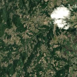 Vue aérienne des environs de Aire de camping-car Colombier-le-Jeune