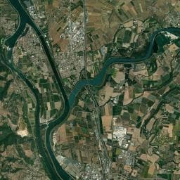 Vue aérienne des environs de Aire de camping-car à La Roche-de-Glun
