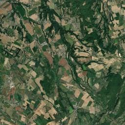 Vue aérienne des environs de La Combe d'Oyans