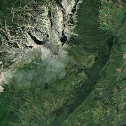 Vue aérienne des environs de Baraque des Clos