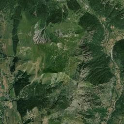 Vue aérienne des environs de Cabane des Cloutons