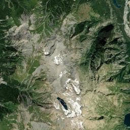 Vue aérienne des environs de Cabane des Charmettes