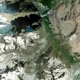 Vue aérienne des environs de Refuge du Pavé