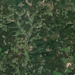 Vue aérienne des environs de Camping à la ferme Les attelages de Monsacou