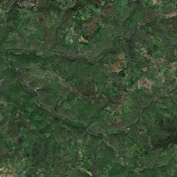 Vue aérienne des environs de Camping à Les Eyzies