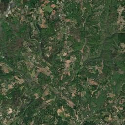 Vue aérienne des environs de Camping Les Peneyrals