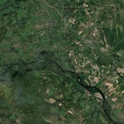 Vue aérienne des environs de Parc Résidentiel de Loisirs Les Chalets Mirandol Dordogne
