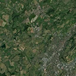 Vue aérienne des environs de Camping de l'Ombrade (Camping municipal)