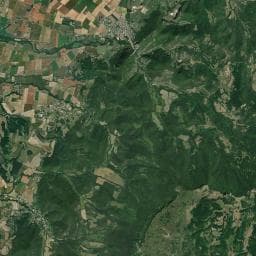 Vue aérienne des environs de Camping le Gallo Romain