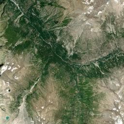 Vue aérienne des environs de L'Alpe du Pin