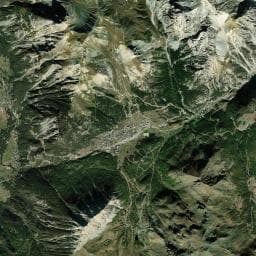 Vue aérienne des environs de Les Marmottes