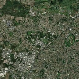 Vue aérienne des environs de La station orbitale