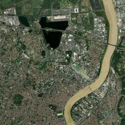 Vue aérienne des environs de Le Village du Lac