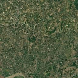 Vue aérienne des environs de Domaine Viticole Chateau Gerbaud