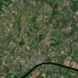 Vue aérienne des environs de Camping Les Batailleurs