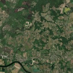 Vue aérienne des environs de Domaine de Perreau
