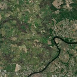 Vue aérienne des environs de Camping de la Bastide