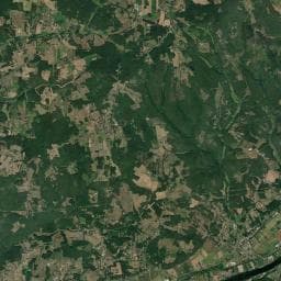 Vue aérienne des environs de Camping de La Finou