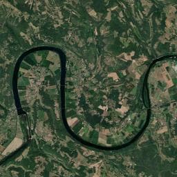 Vue aérienne des environs de Camping La Pénétie