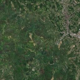 Vue aérienne des environs de Huttopia Sarlat-a-Caneda