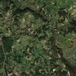 Vue aérienne des environs de Aire d’etape Malzieu-Ville