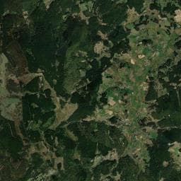 Vue aérienne des environs de Fontaine du Villeret d'Apchier