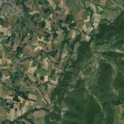 Vue aérienne des environs de Aire Camping-Cars de Montvendre