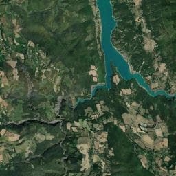 Vue aérienne des environs de Camping d'Herbelon