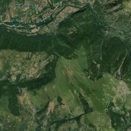 Vue aérienne des environs de Abri Cumina