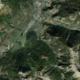 Vue aérienne des environs de Fontaine Rue St Roch (Pont de Cervières)