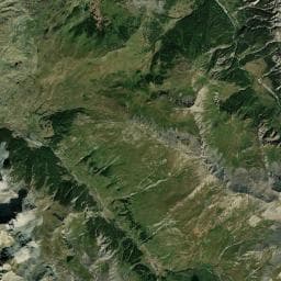 Vue aérienne des environs de Bivouac Matteo Corradini