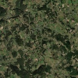 Vue aérienne des environs de CAMPING CHEZ PROSPER