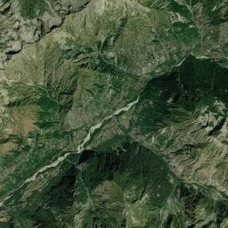 Vue aérienne des environs de Cabane de la Muande