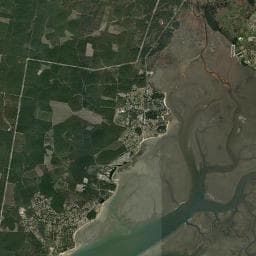 Vue aérienne des environs de Camping Siblu Les Embruns