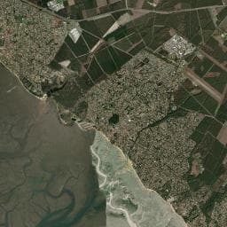 Vue aérienne des environs de Camping Pasteur Vacances