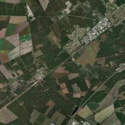 Vue aérienne des environs de Station de vidange