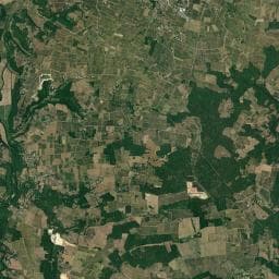 Vue aérienne des environs de Aire de camping-car à Baigneaux