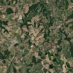 Vue aérienne des environs de Camping Les pierres blanches
