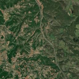Vue aérienne des environs de Camping Horizon Mohair