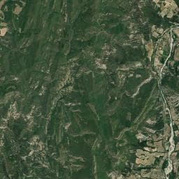 Vue aérienne des environs de Camping les Tuillères