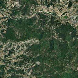Vue aérienne des environs de Chamarges