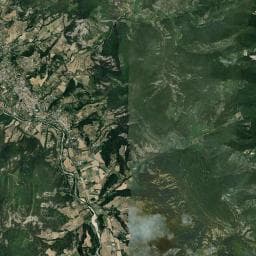 Vue aérienne des environs de Camping Le Glandasse