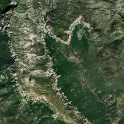 Vue aérienne des environs de Cabane de Châtillon