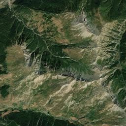 Vue aérienne des environs de Camping de Chanterane