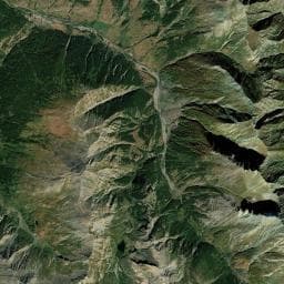 Vue aérienne des environs de Fontaine de Ristolas