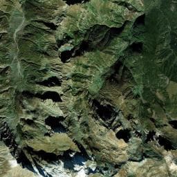 Vue aérienne des environs de Refuge de Granero