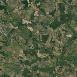 Vue aérienne des environs de Château de l'Hermitage