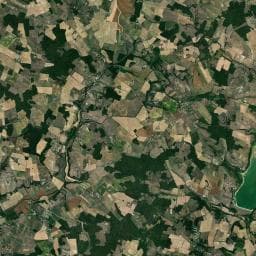Vue aérienne des environs de Simply Canvas Farm
