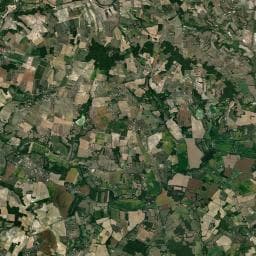 Vue aérienne des environs de Les Chalets de Dordogne